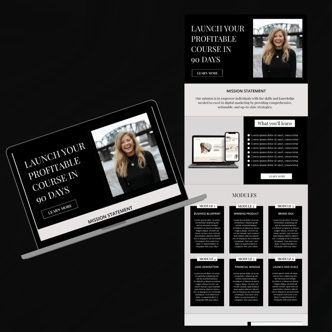 High-converting sales funnel design by professional funnel builder, featuring persuasive copy, CTA buttons, and testimonials - built with Kartra