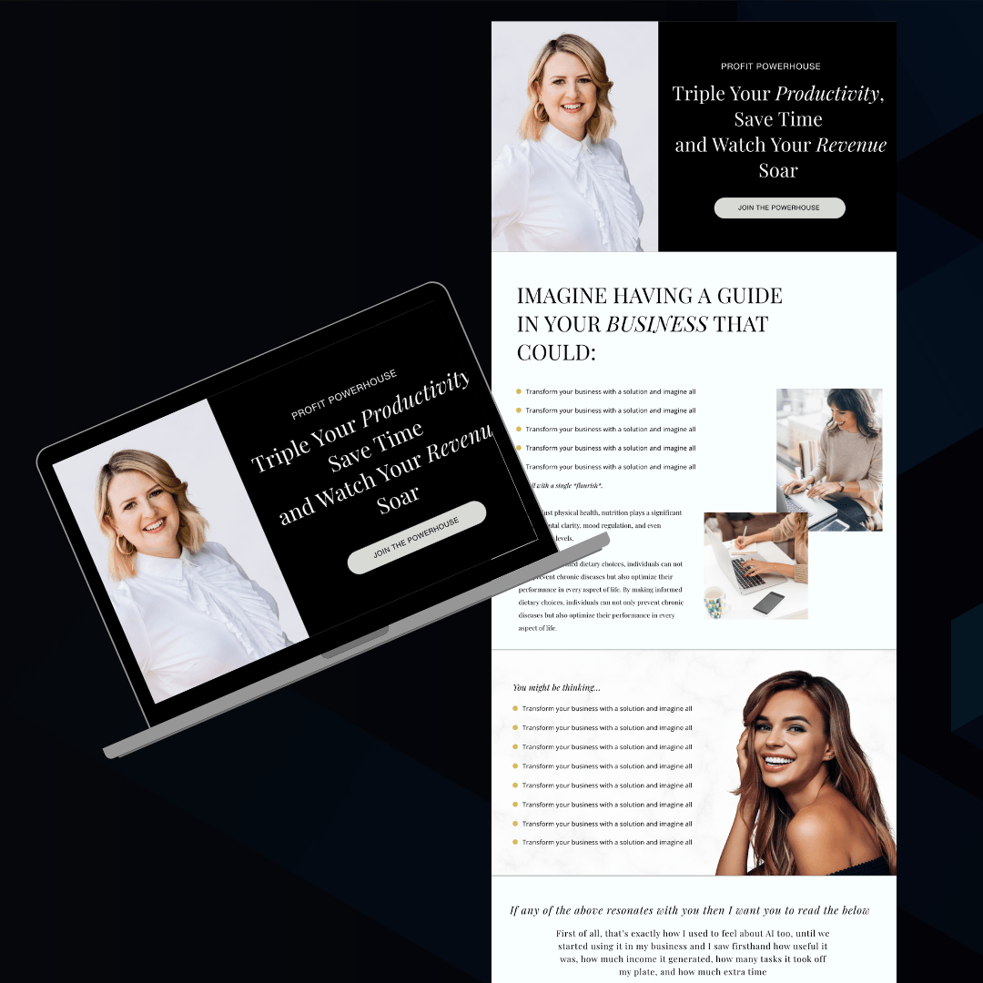 High-converting sales funnel design by professional funnel builder, featuring persuasive copy, CTA buttons, and testimonials - built with Kartra