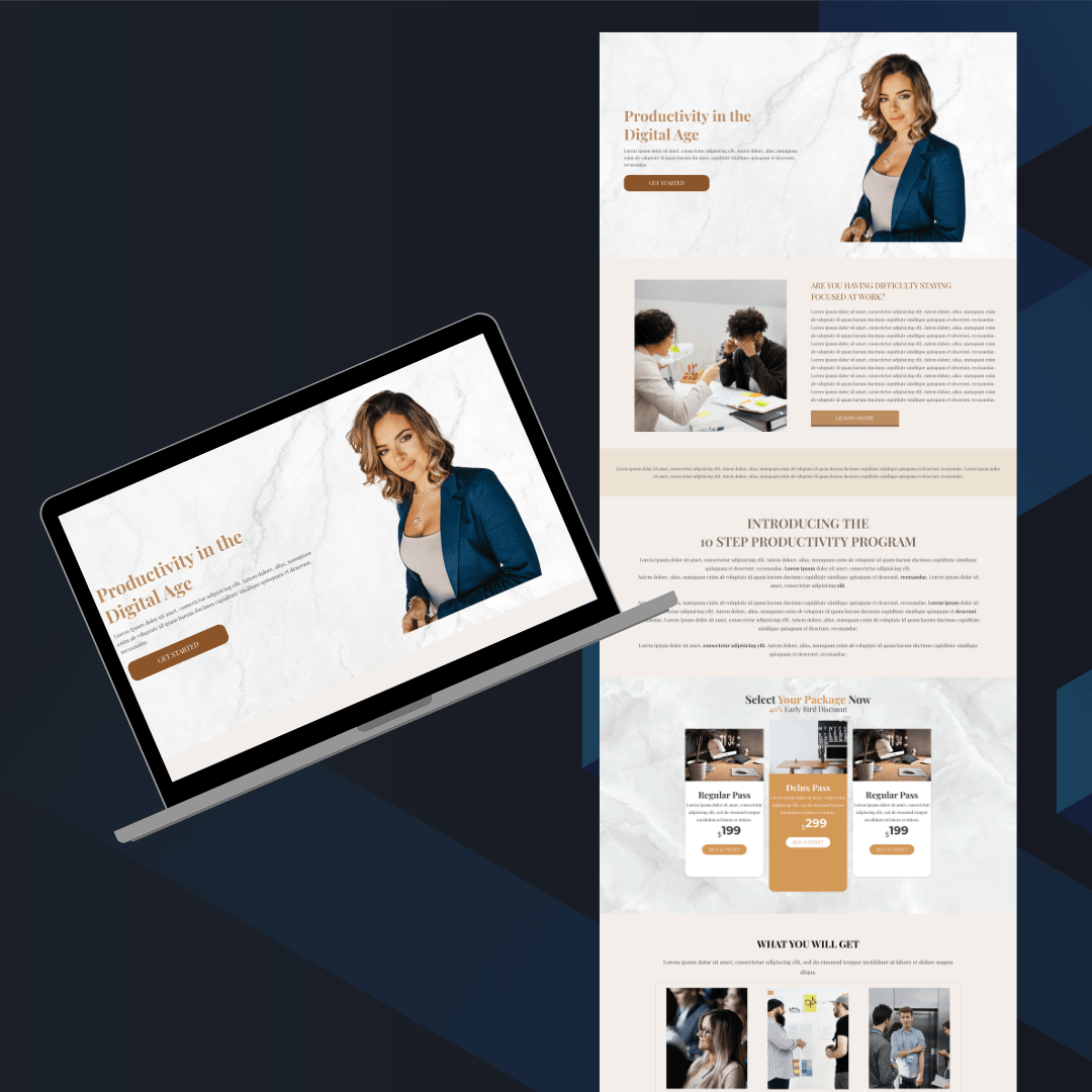 High-converting sales funnel design by professional funnel builder, featuring persuasive copy, CTA buttons, and testimonials - built with Kartra