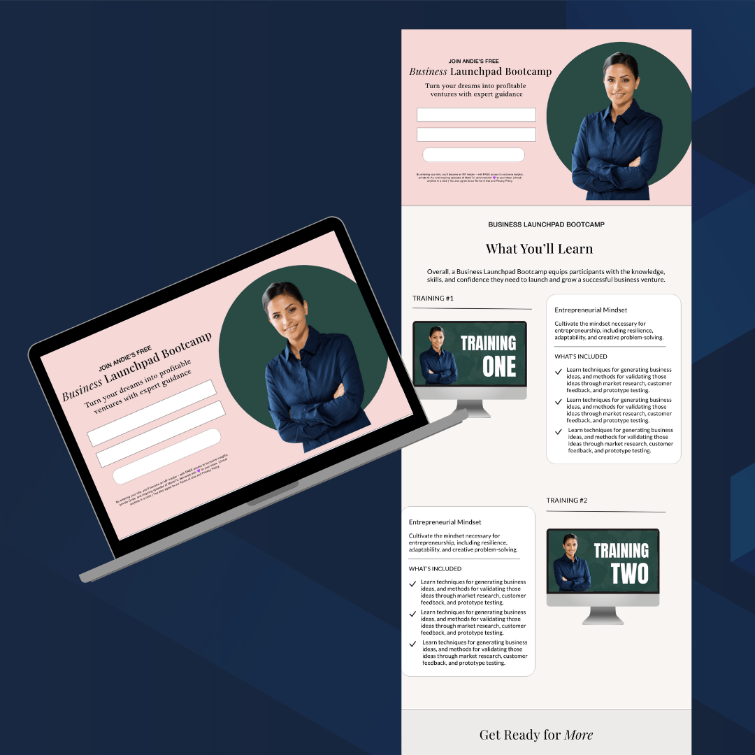 High-converting sales funnel design by professional funnel builder, featuring persuasive copy, CTA buttons, and testimonials - built with Kartra