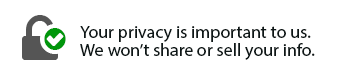 Your privacy is important to use. We won't share or share your info