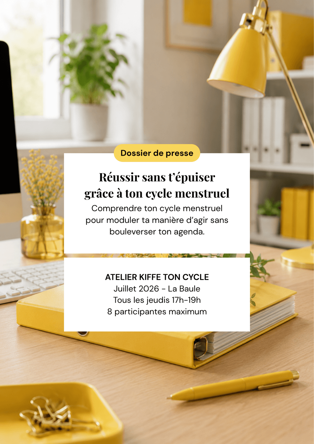 lien du dossier de presse - Kiffe Ton Cycle