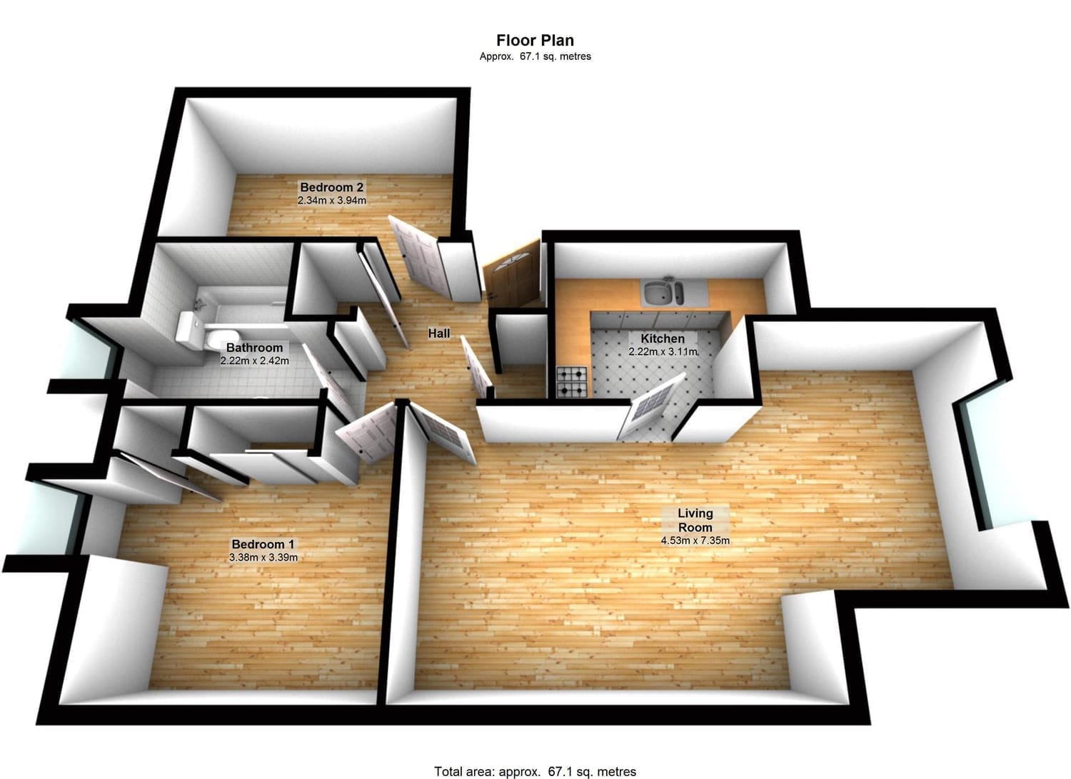 3D floor plan