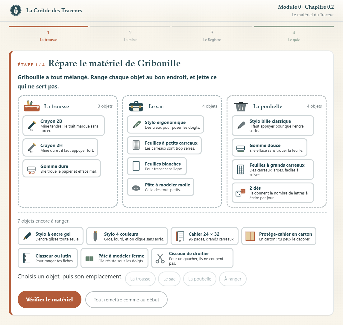 Un mini-jeu du module interactif