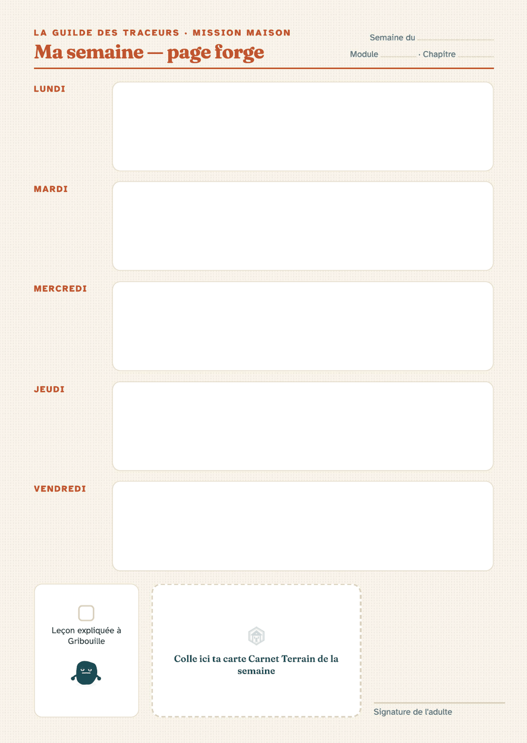 Page de la Forge du Grand Registre
