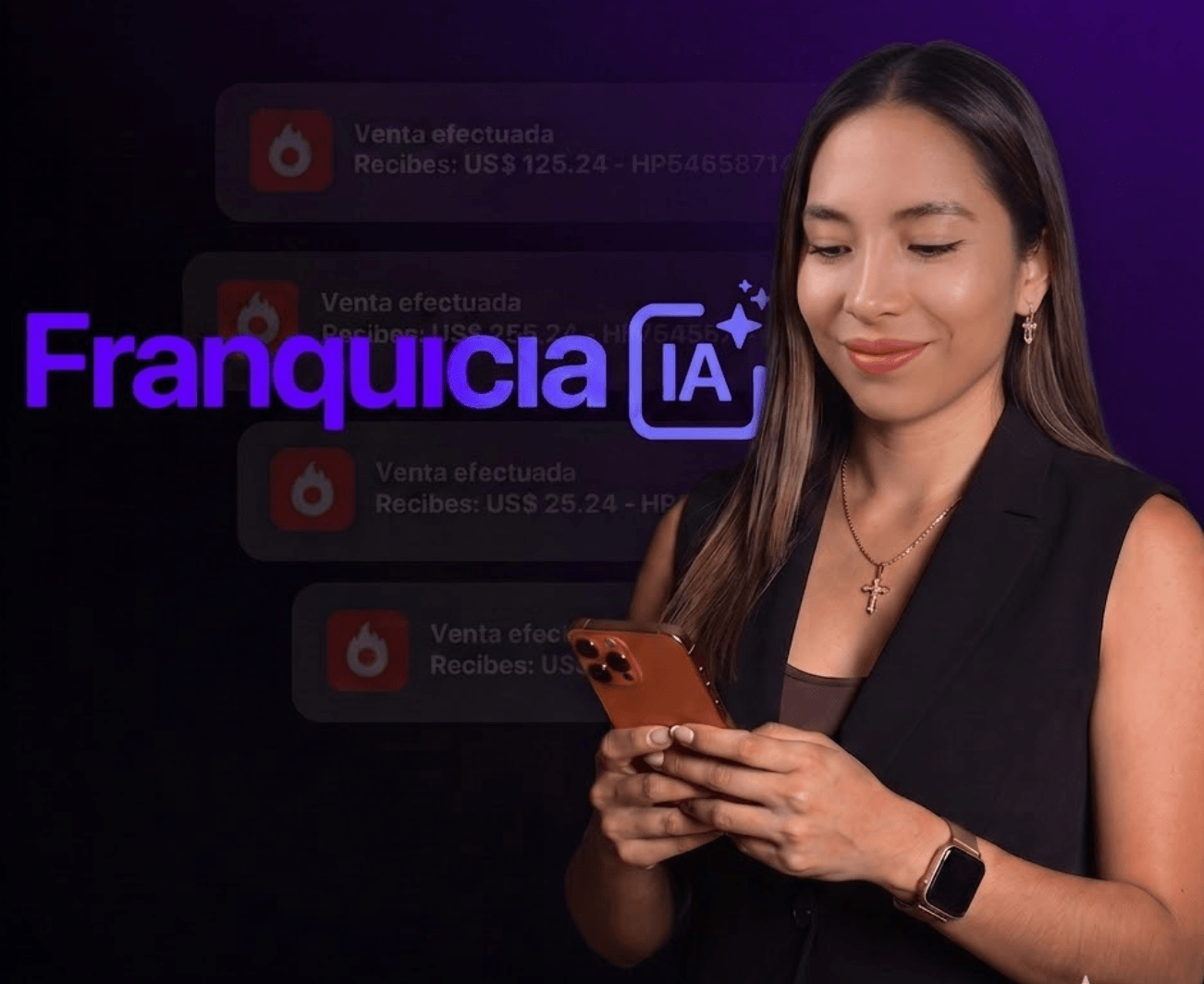 Franquicia IA — resultados y notificaciones de ventas efectuadas