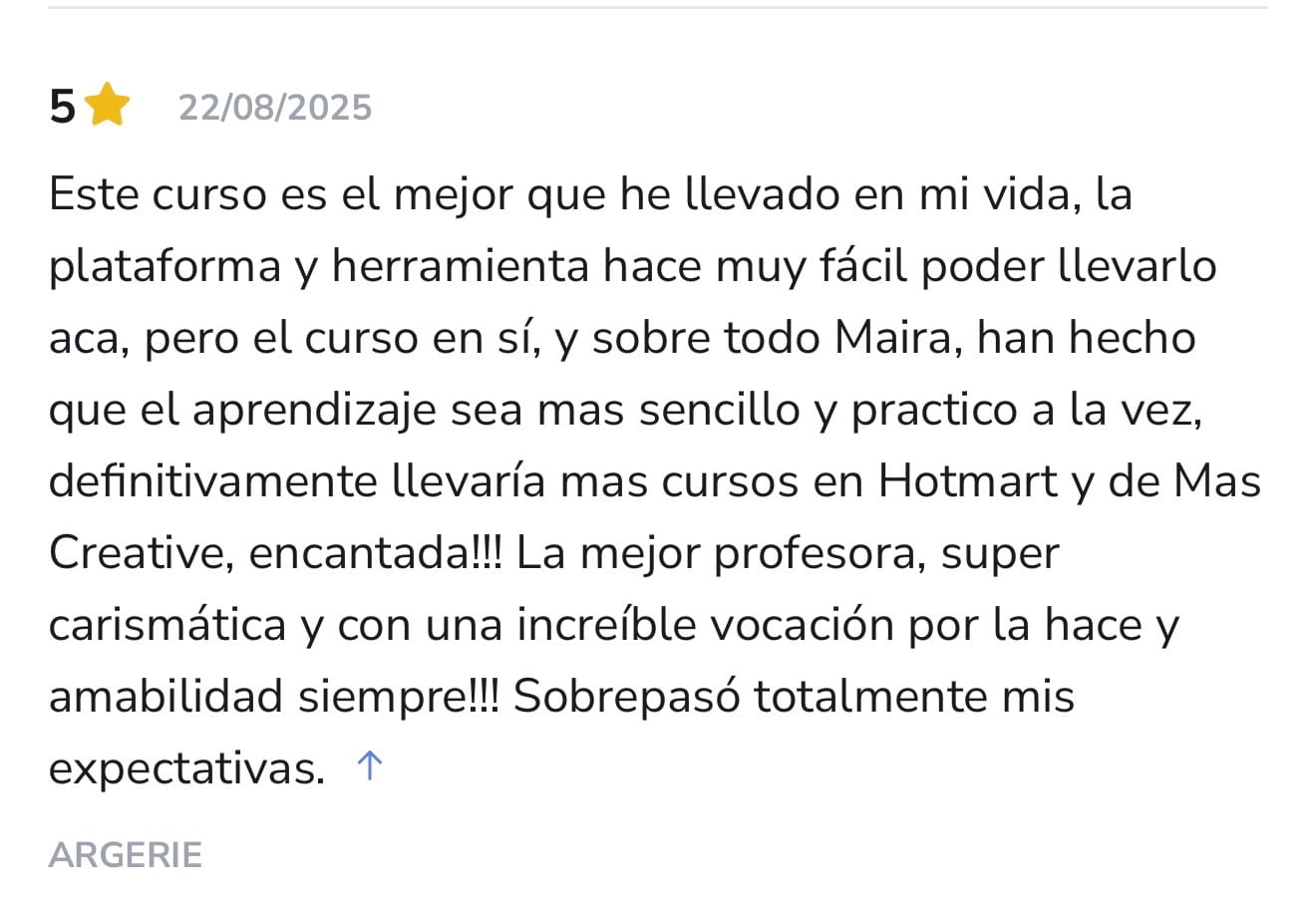 Testimonio real de alumno de Canva Max