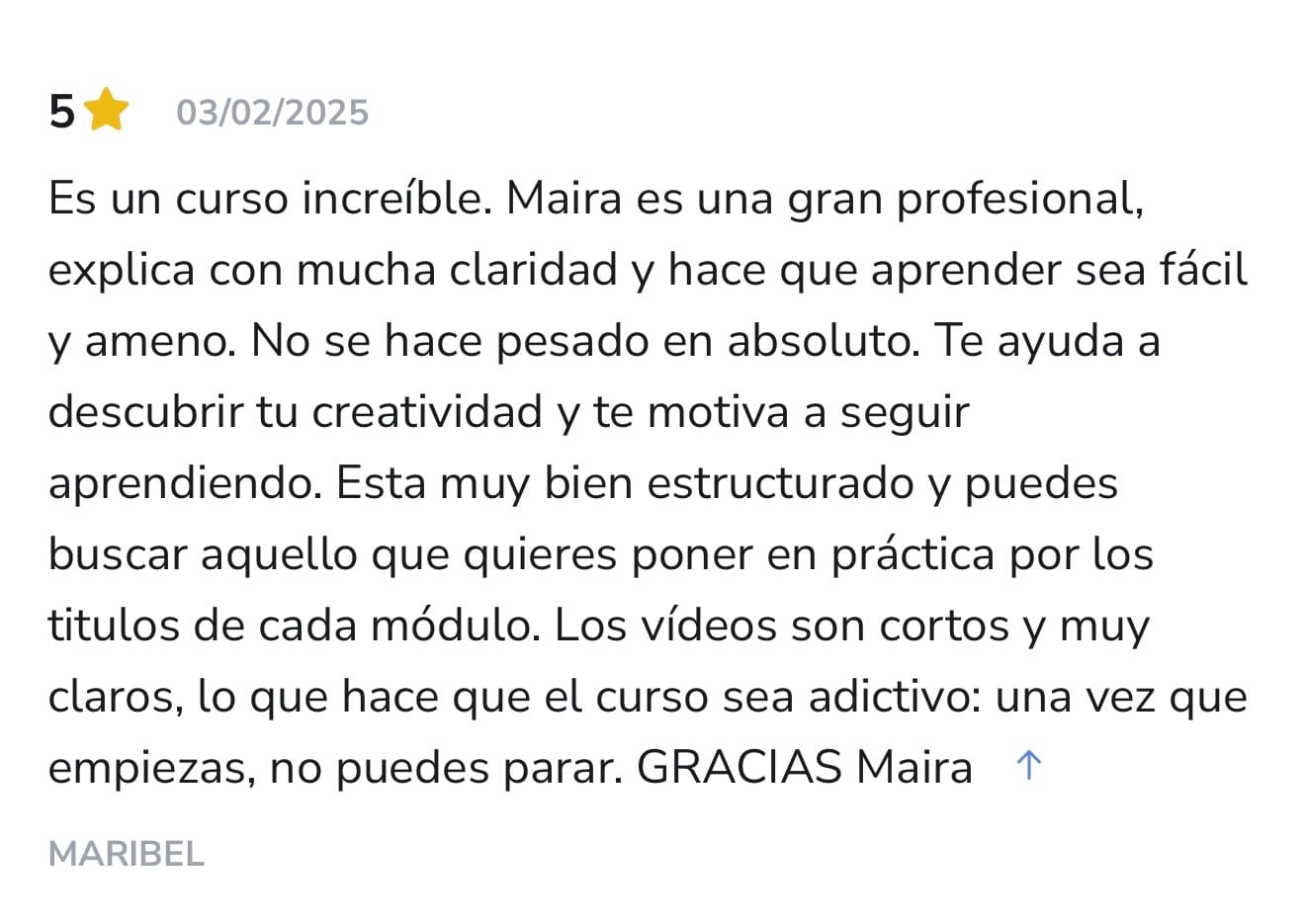 Testimonio real de alumna de Canva Max