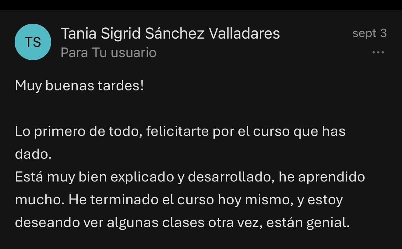 Testimonio real de alumno de Canva Max