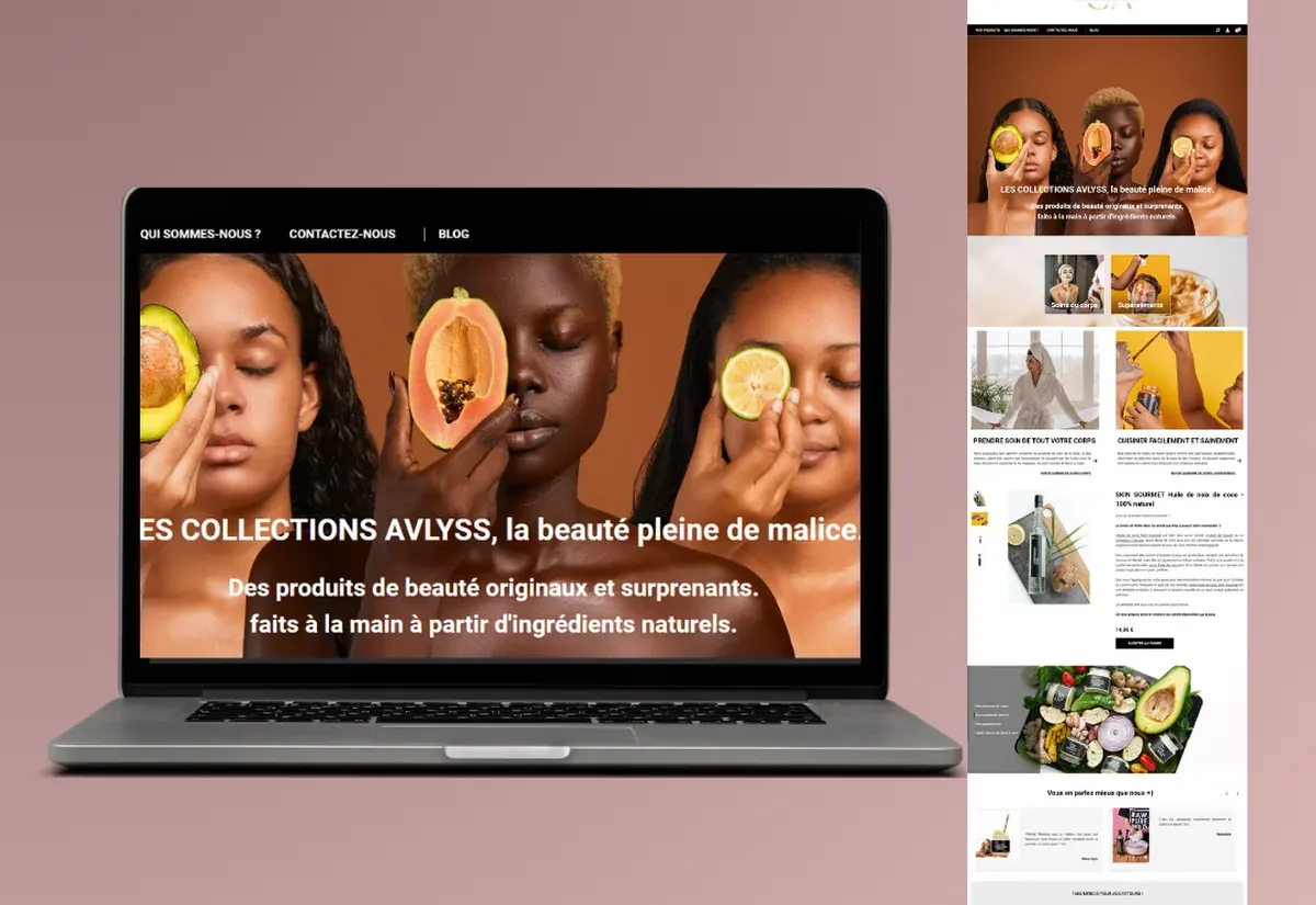 Les Collections Avlyss — boutique en ligne réalisé par Digitalsunshine