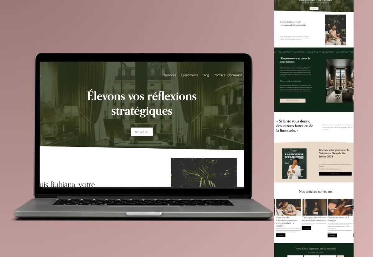 Cabinet de conseil — site vitrine réalisé par Digitalsunshine
