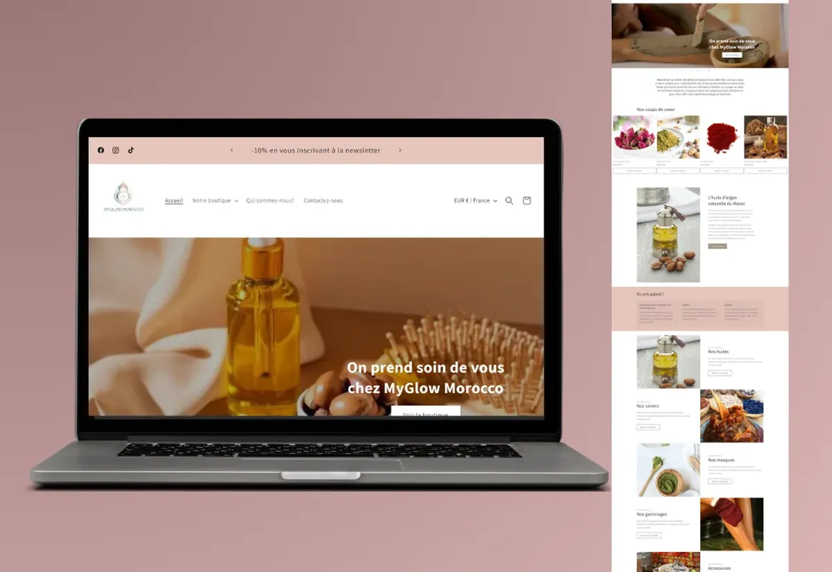Boutique bien-être — boutique en ligne réalisé par Digitalsunshine