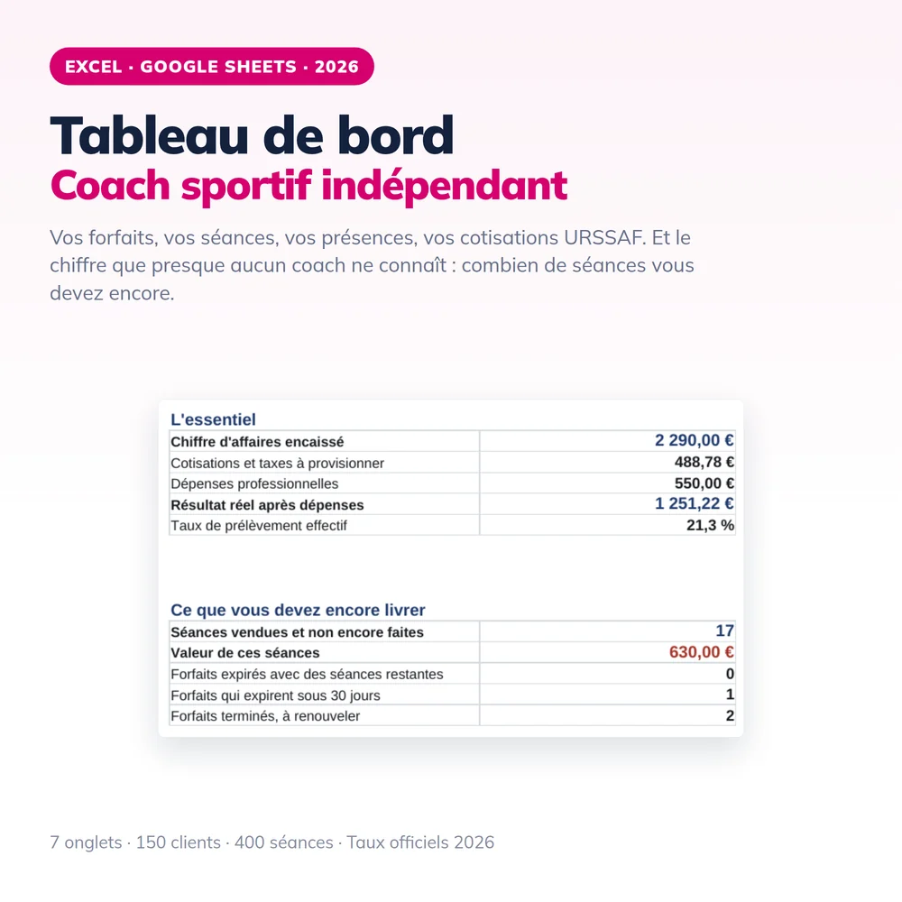 Tableau de bord Coach Sportif 2026 1