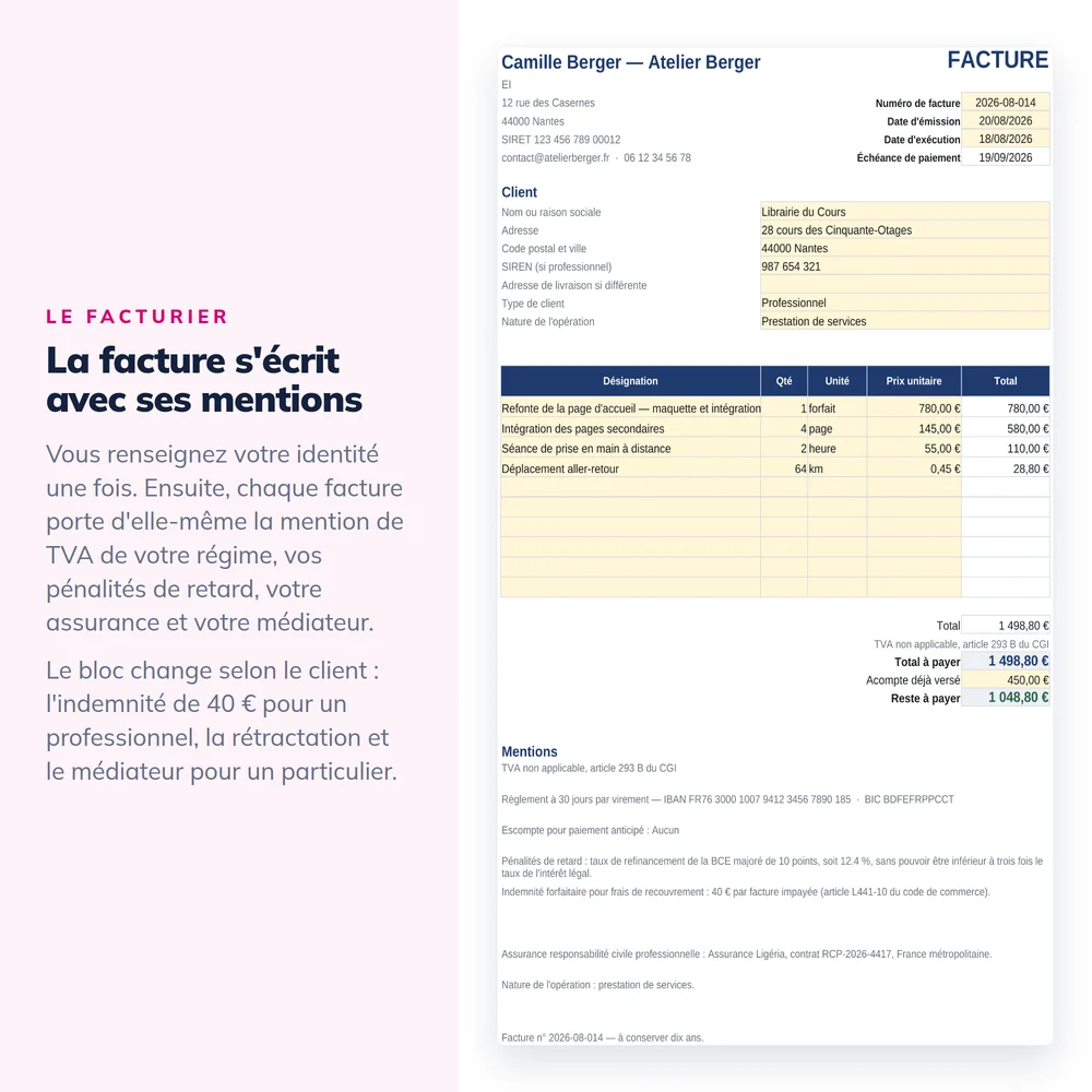 Pack Documents Micro-Entreprise 2026 3