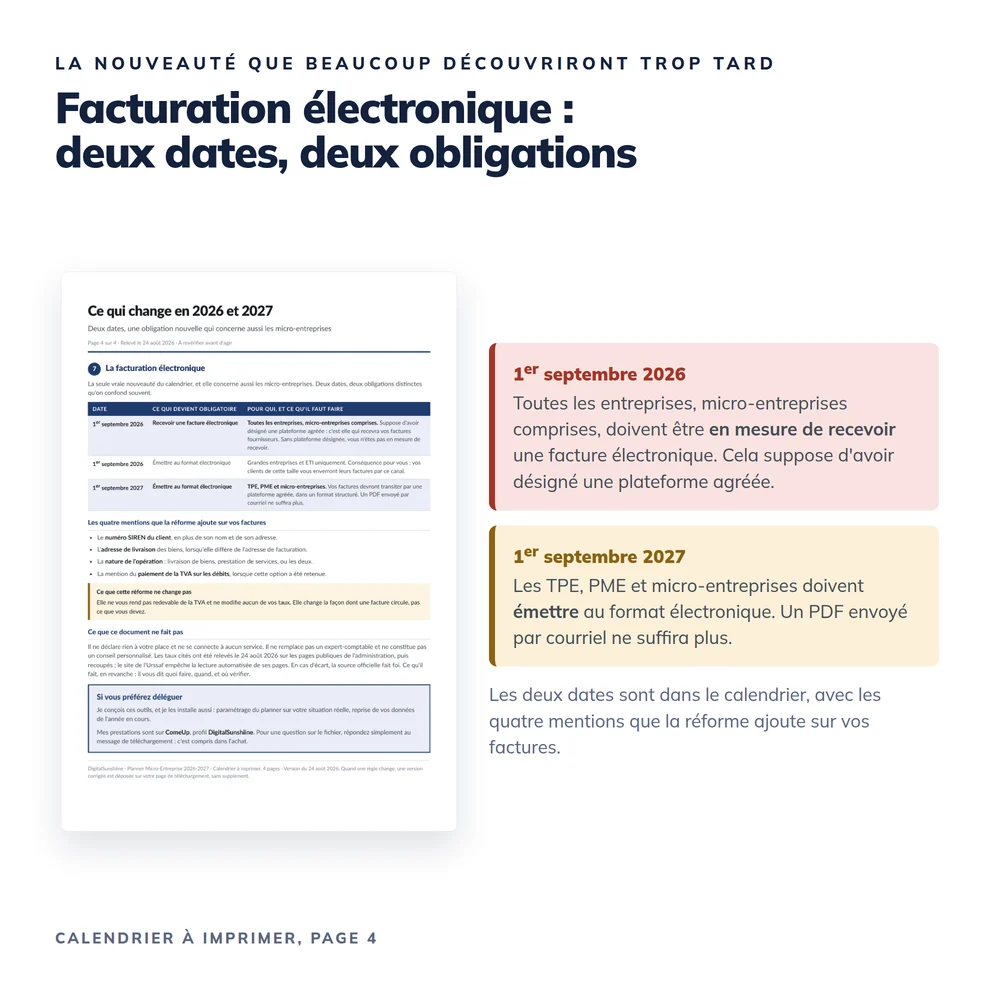 Planner Micro-Entreprise 2026-2027 5