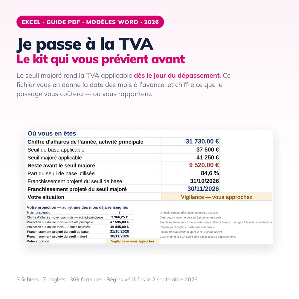 Kit Je passe à la TVA 2026 1