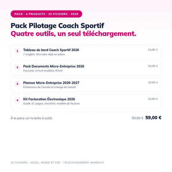 Pack Pilotage Coach 2026 — aperçu 1