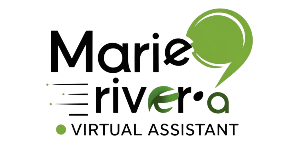 Marie Rivera Virtual Assistant logo – professional business support and administrative services.