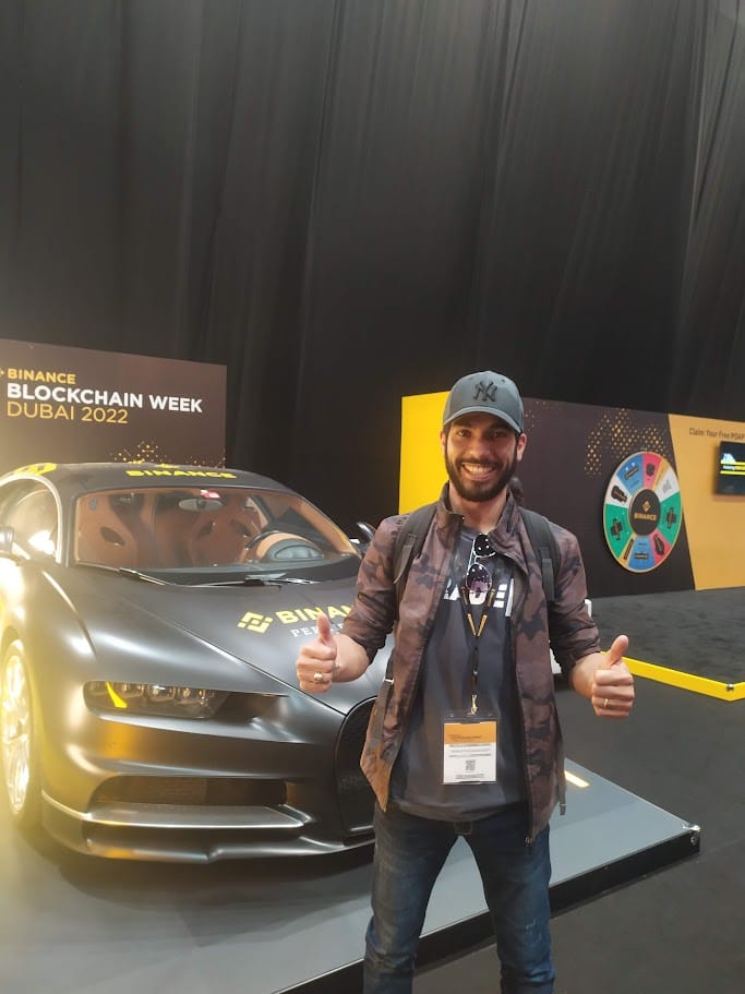 Karim à Binance Blockchain Week Dubai 2022
