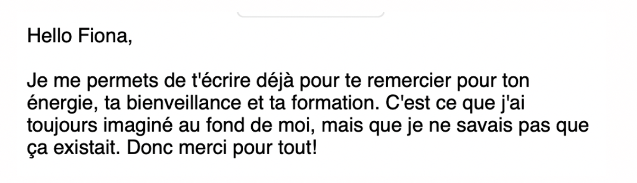Témoignage 1