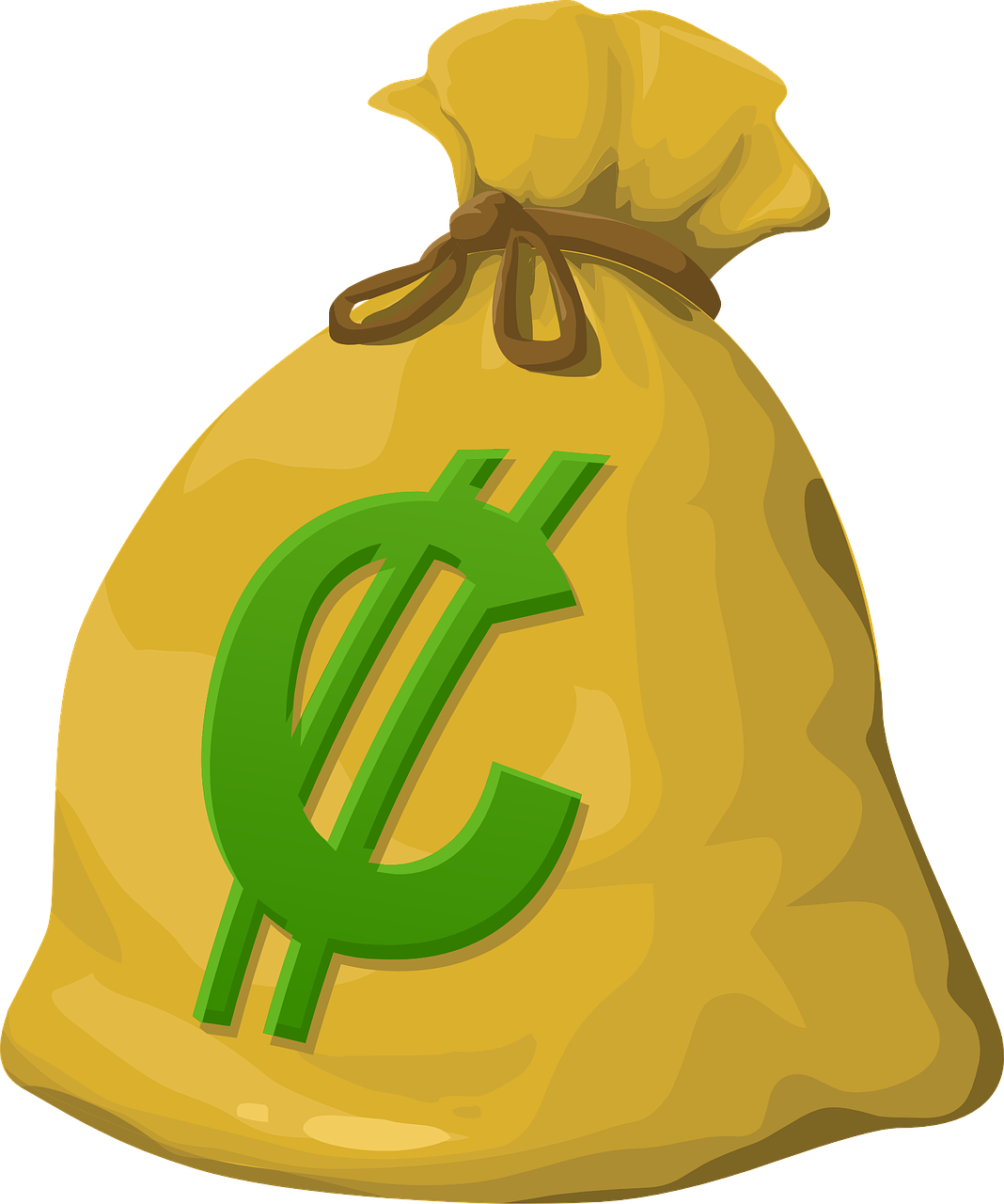 Cartoon picture of a money bag
