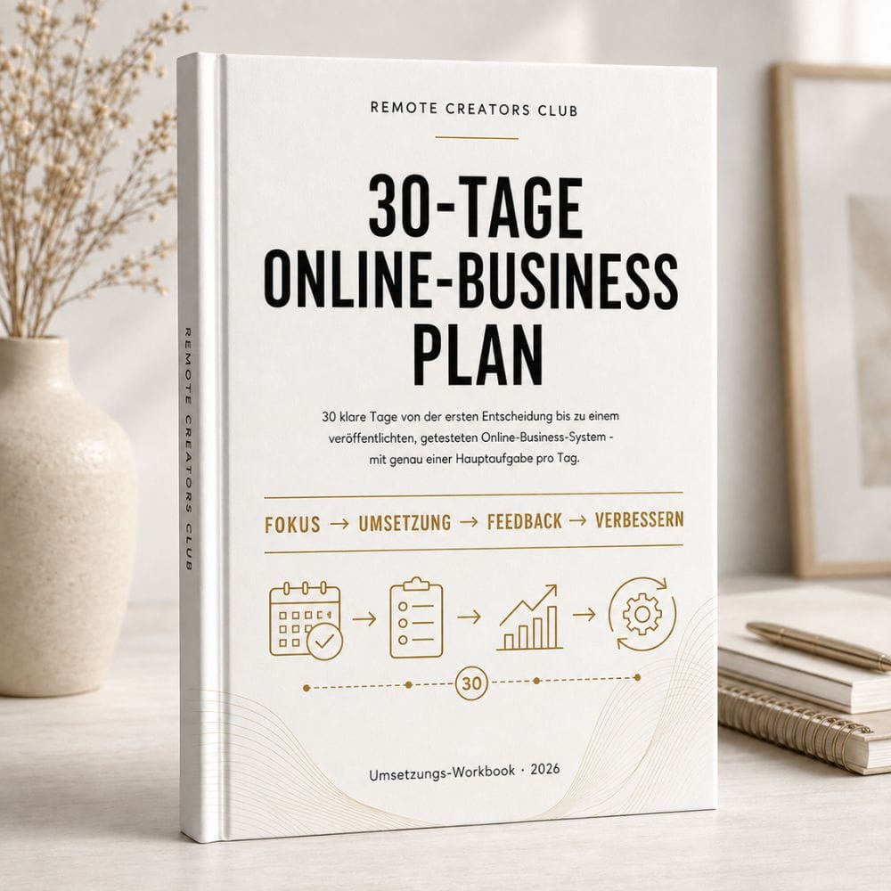 30-Tage Online-Business Plan – digitales RCC Workbook