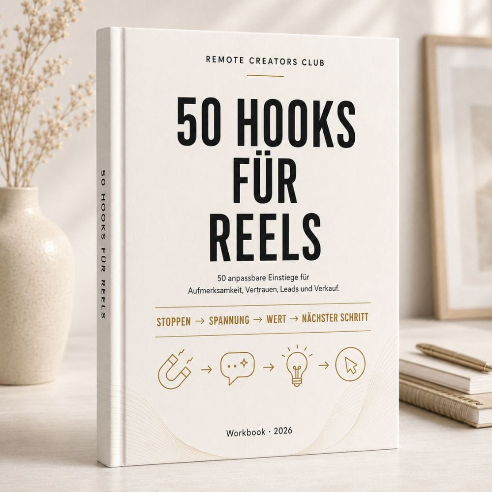 50 Hooks für Reels – digitales RCC Workbook