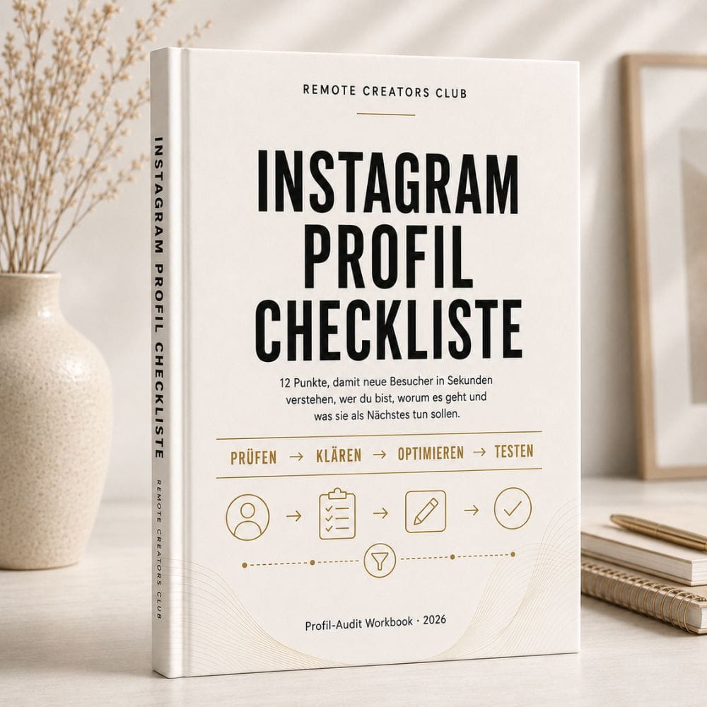 Instagram Profil Checkliste – digitales RCC Workbook