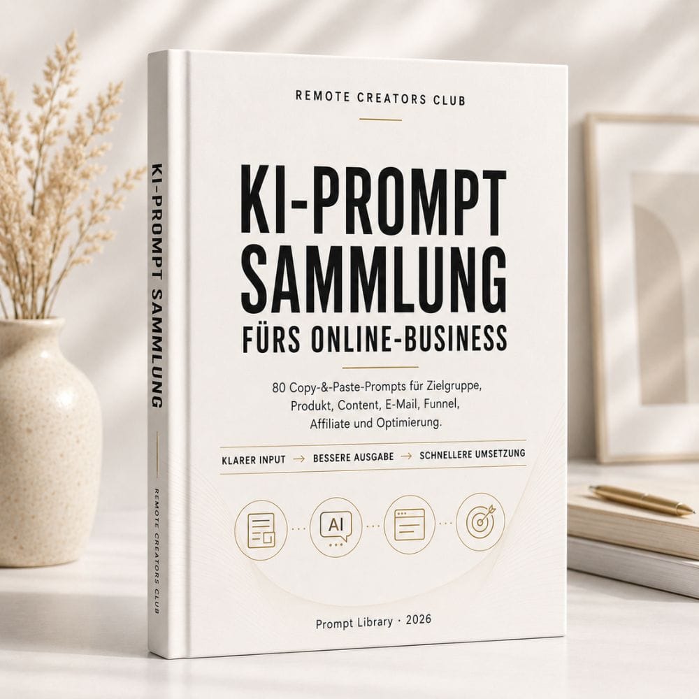 KI-Prompt Sammlung fürs Online-Business – digitales RCC Workbook