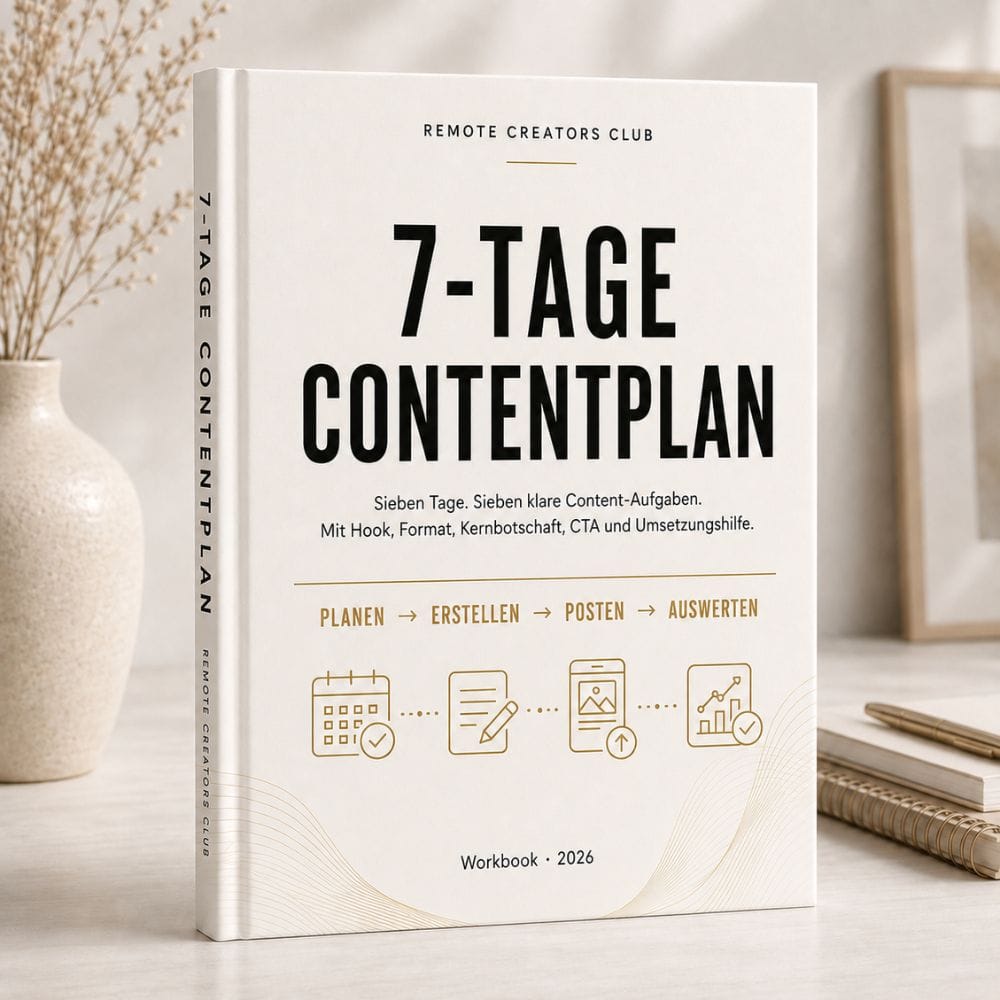 7-Tage Contentplan – digitales RCC Workbook