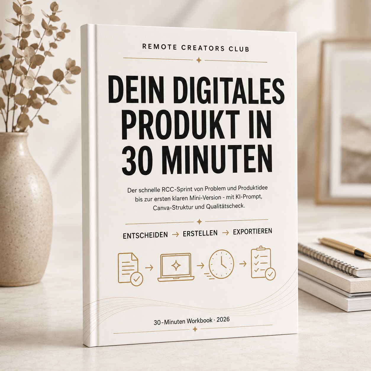 Dein digitales Produkt in 30 Minuten – digitales RCC Workbook