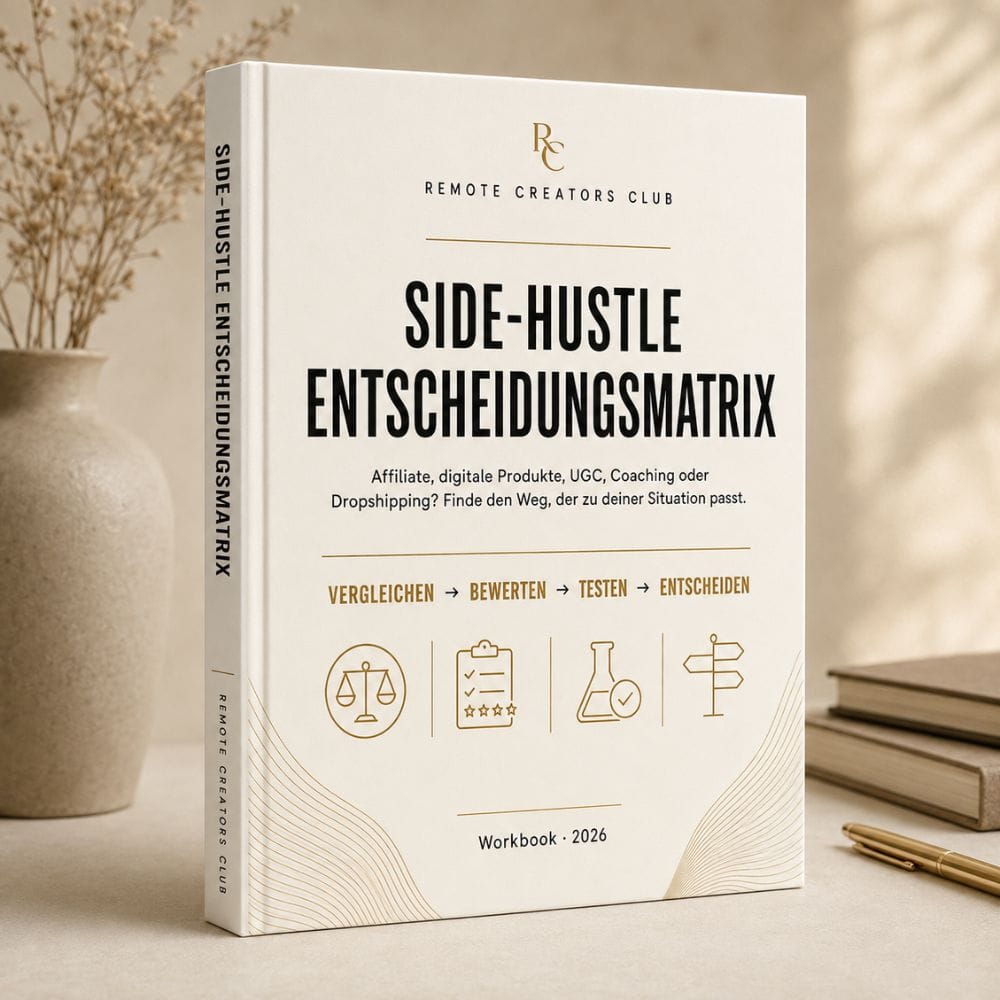 Side-Hustle Entscheidungsmatrix – digitales RCC Workbook