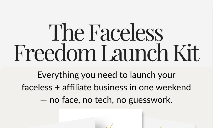 The Faceless Freedom Launch Kit