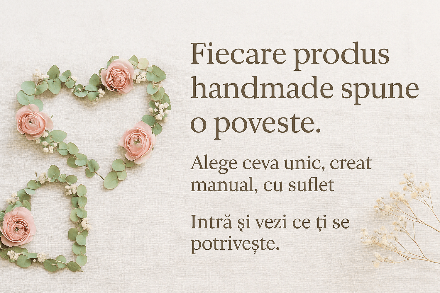 Fiecare produs handmade spune o poveste