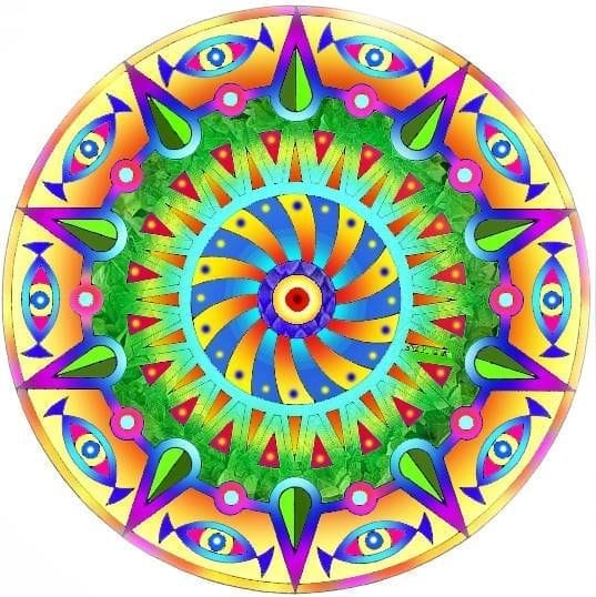 Carte de colorat cu mandale