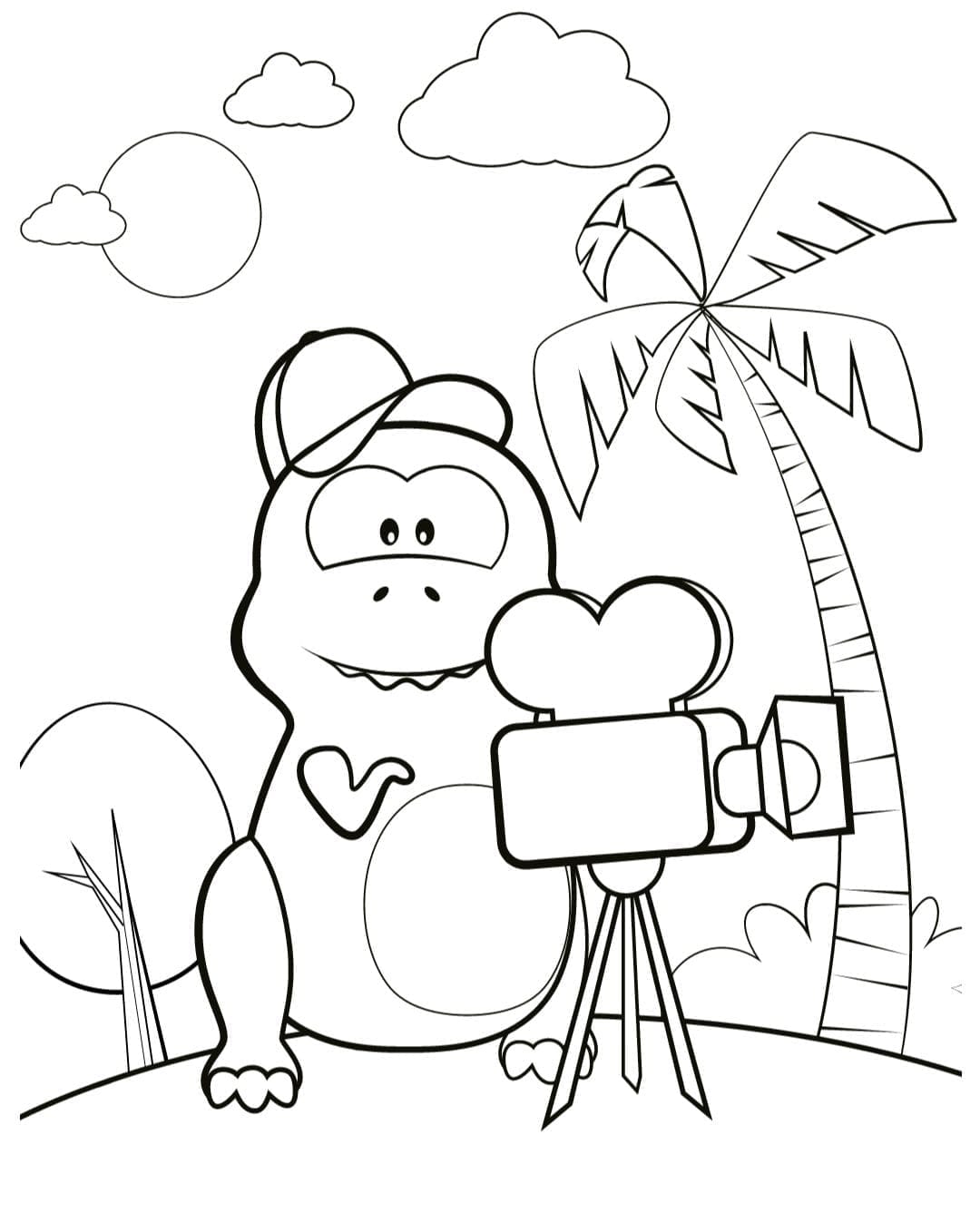 Carte de colorat pentru copii mici