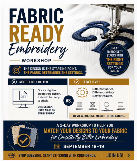 Fabric-Ready Embroidery
