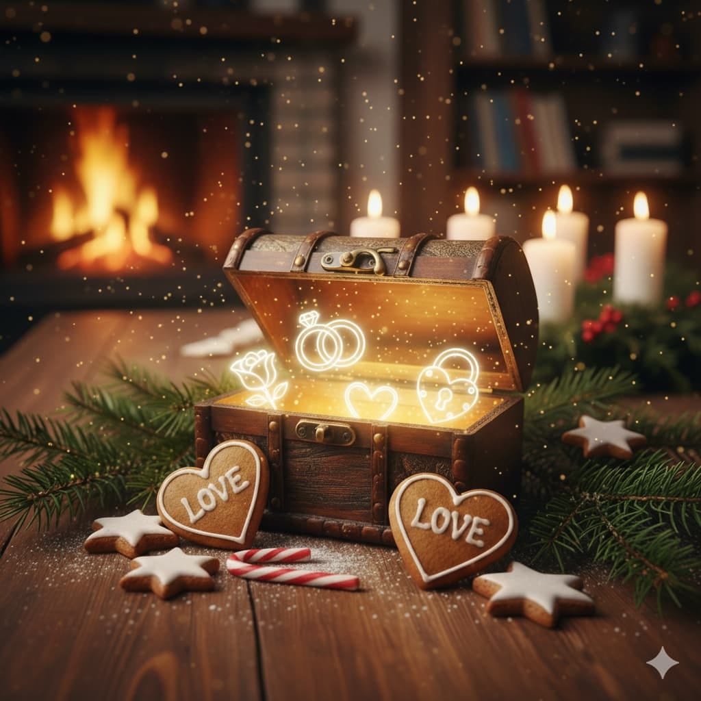 Schatzkiste als Symbol für den Adventskalender