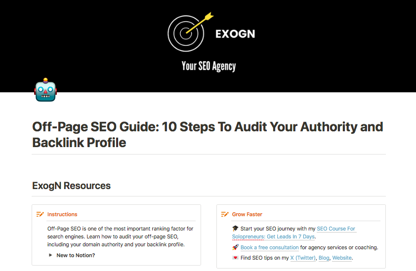 Guide to audit website off-page SEO, authority, and backlink profile.