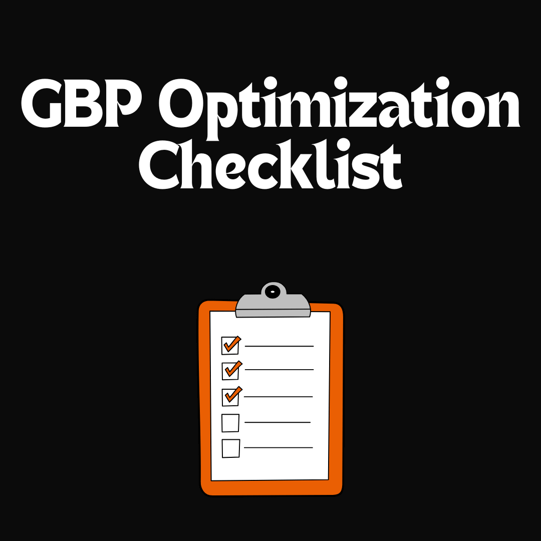 Checklist to guide the optimization of a Google Business Profile