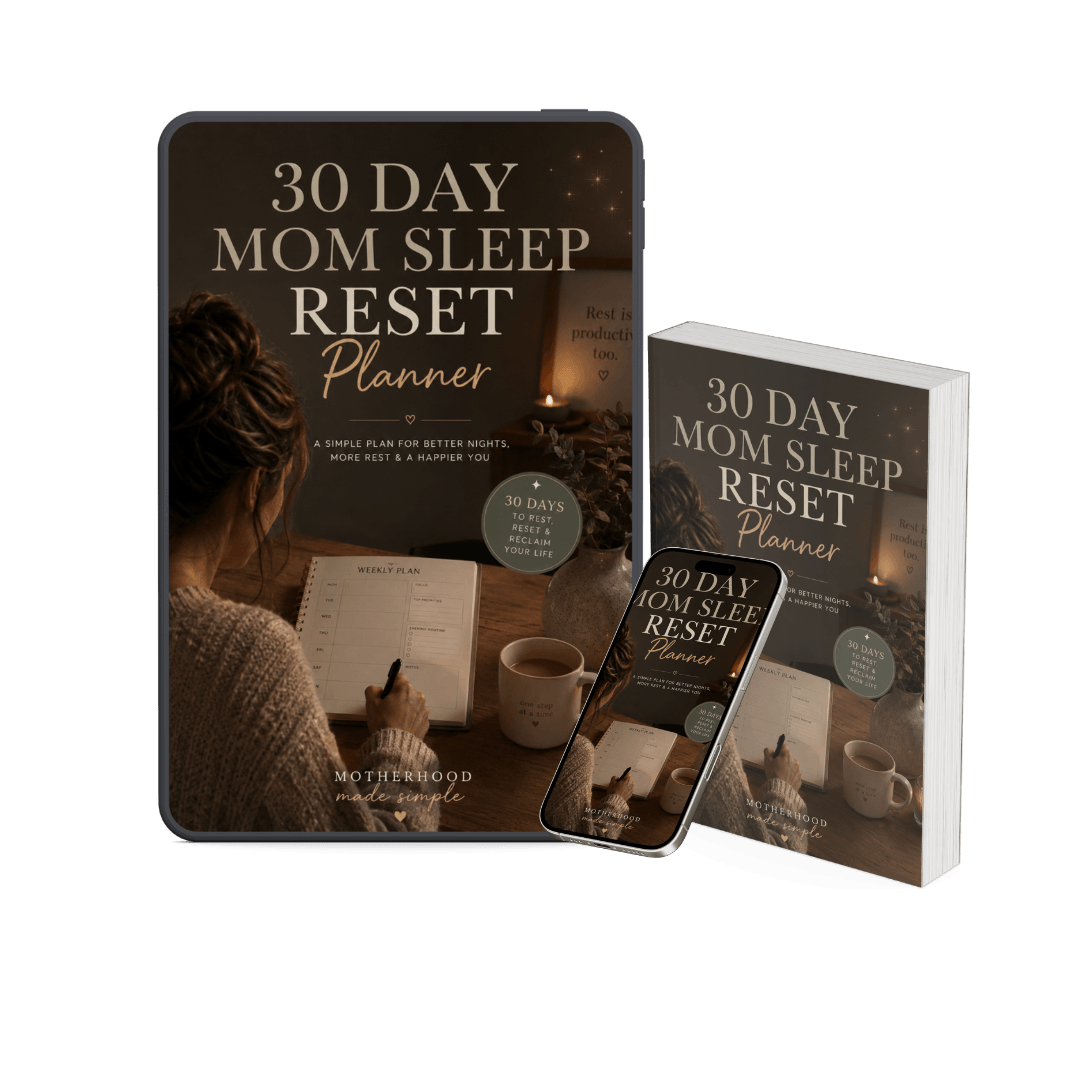 30 Day Mom Sleep Reset Planner cover