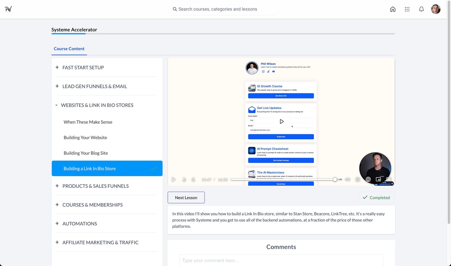 Systeme Accelerator - Link In Bio Store