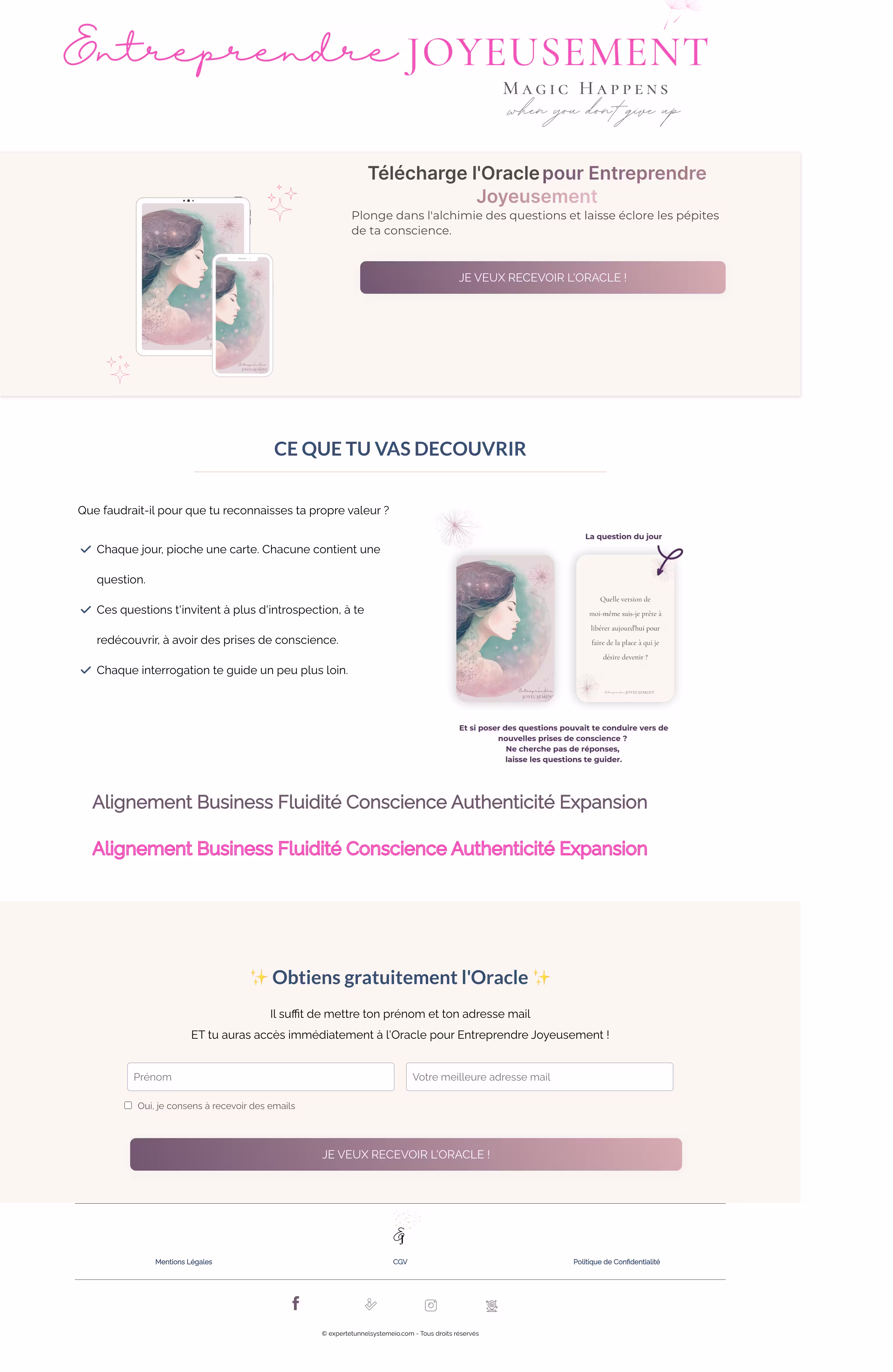Page de capture d'un jeu de cartes