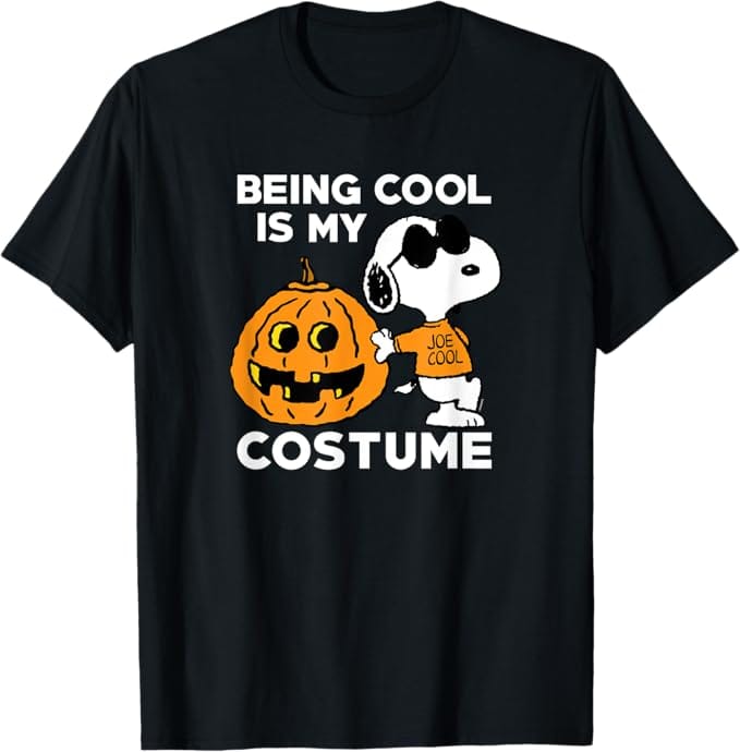 Peanuts Snoopy Cool Halloween Costume T-Shirt Halloween shirt for men last minute costume
