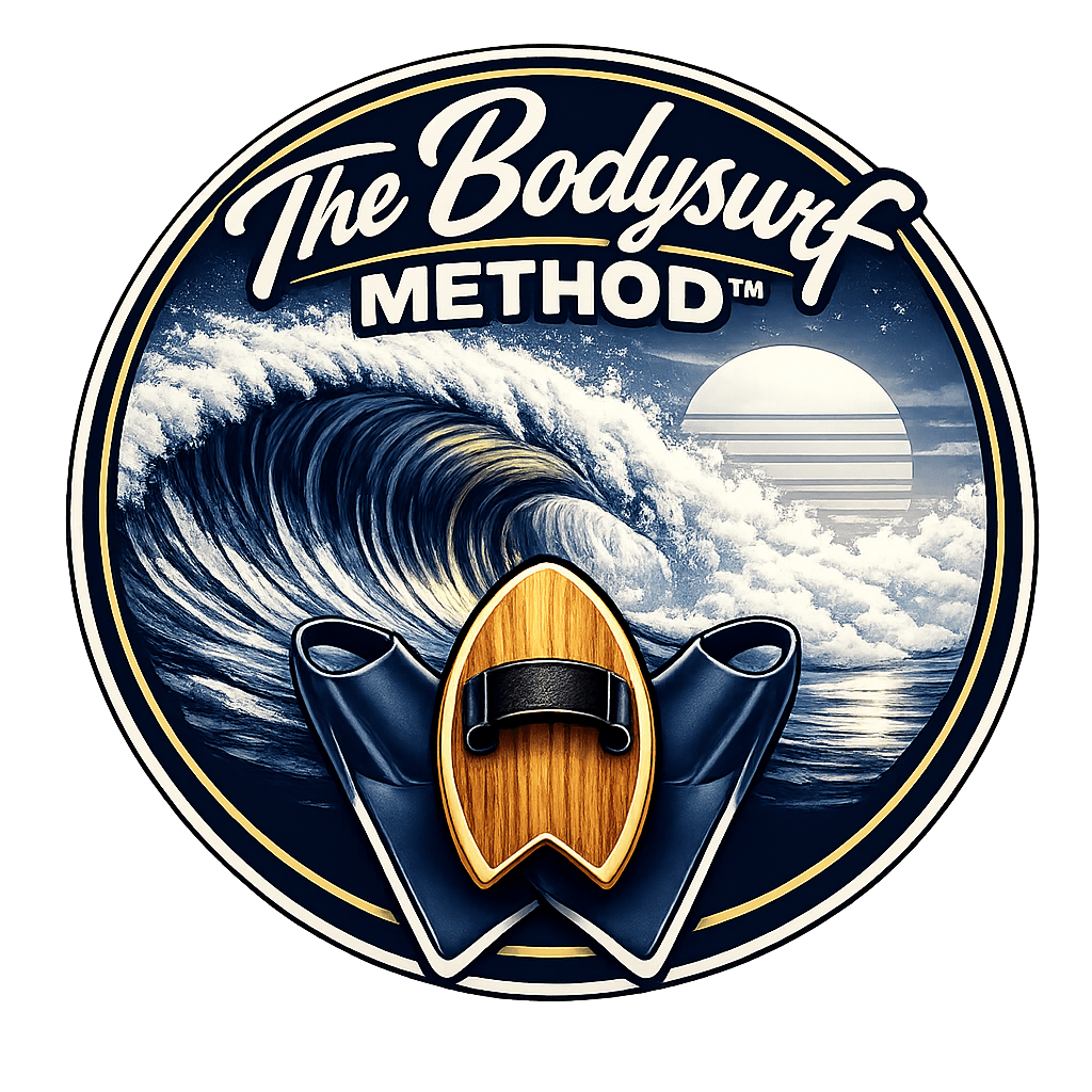 The Bodysurf Method™ Logo - Technical Bodysurfing Training System