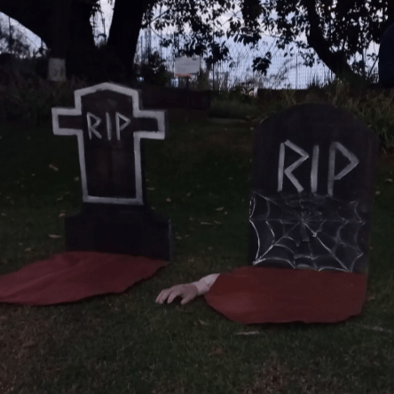 Cenário assustador para festa de Halloween