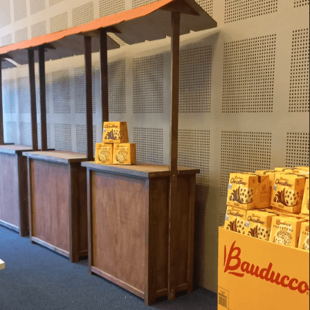 Detalhe de projeto personalizado da Bear Eventos