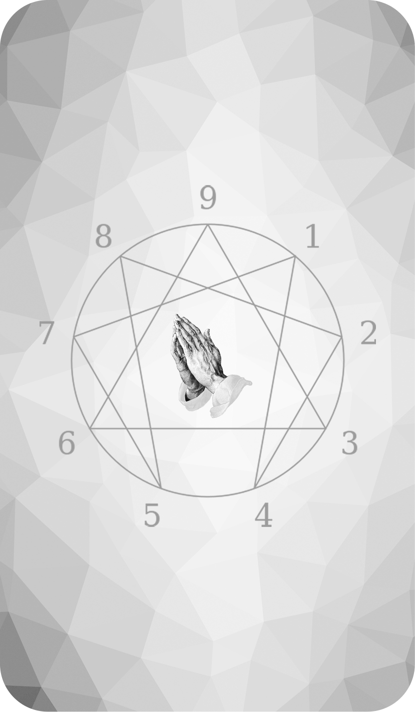 Dos de l'Oracle de l'ennéagramme mystique