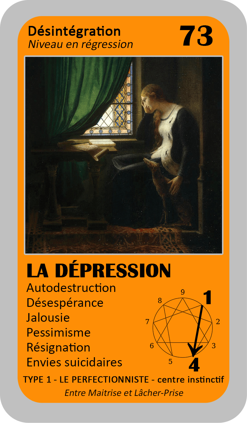 L'Oracle de l'ennéagramme général : carte 73 La Dépression