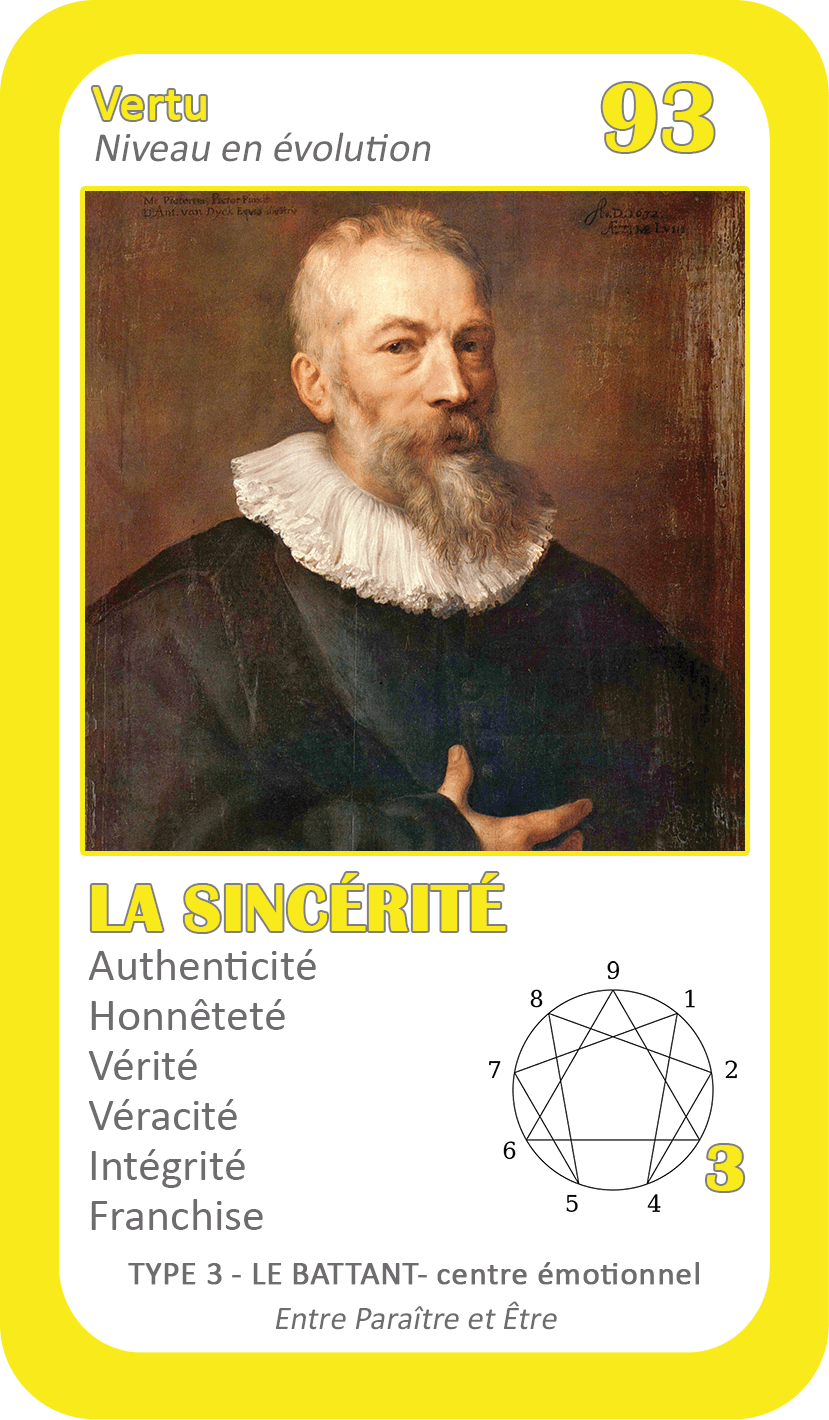 L'Oracle de l'ennéagramme général : carte 93 La Sincérité